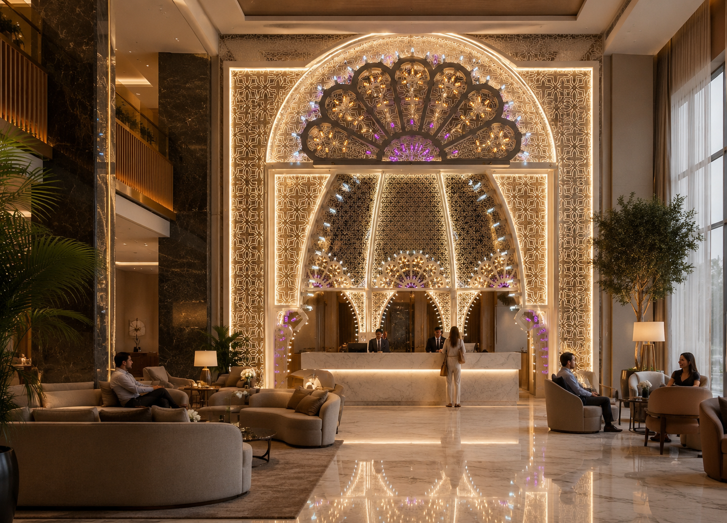 Architectural interior light piece